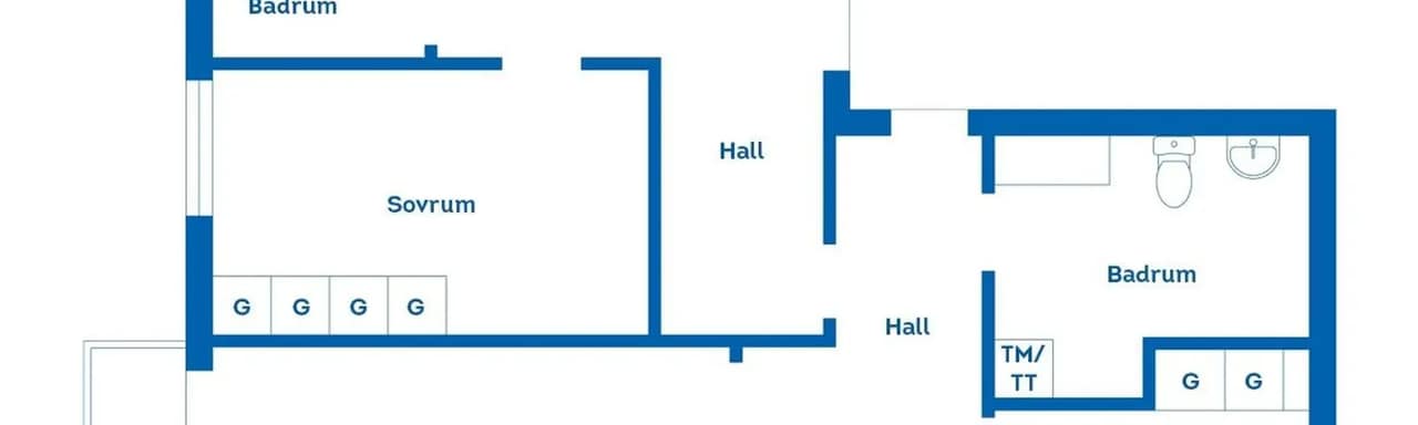 Floor plan for Skolgatan 9C