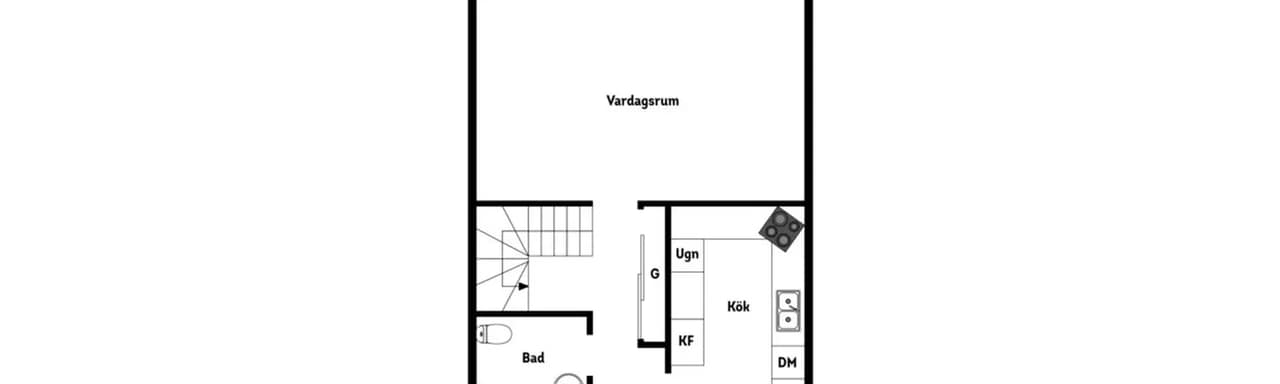 Planritning för Plöningegatan 1C