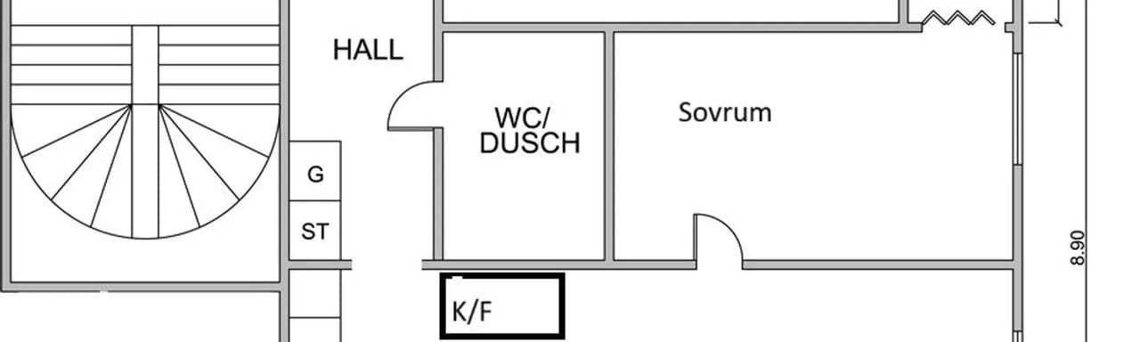 Planritning för Ruuthsesplanaden 6A