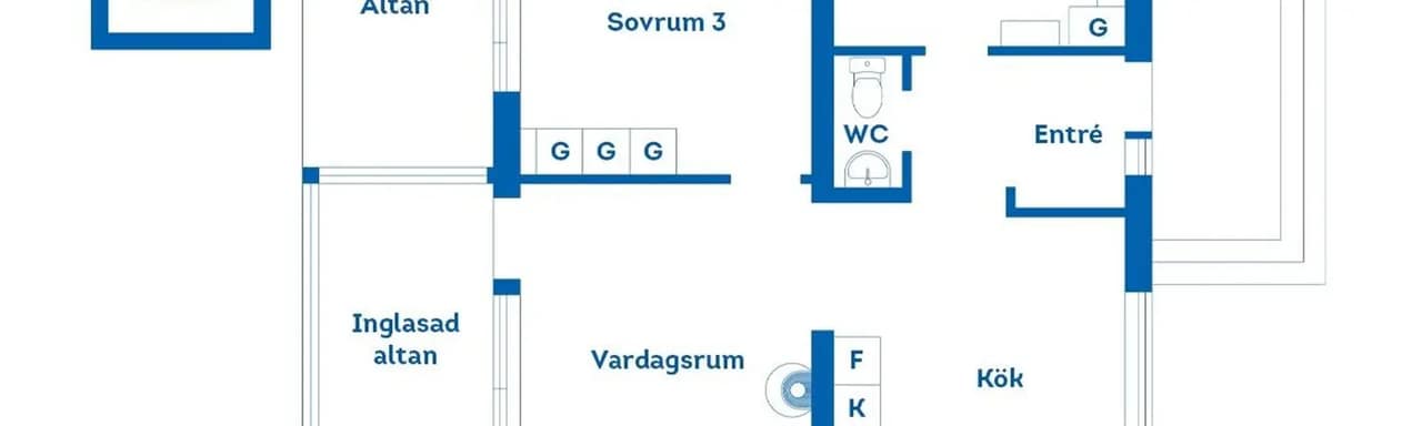 Planritning för Ynglingagatan 15K