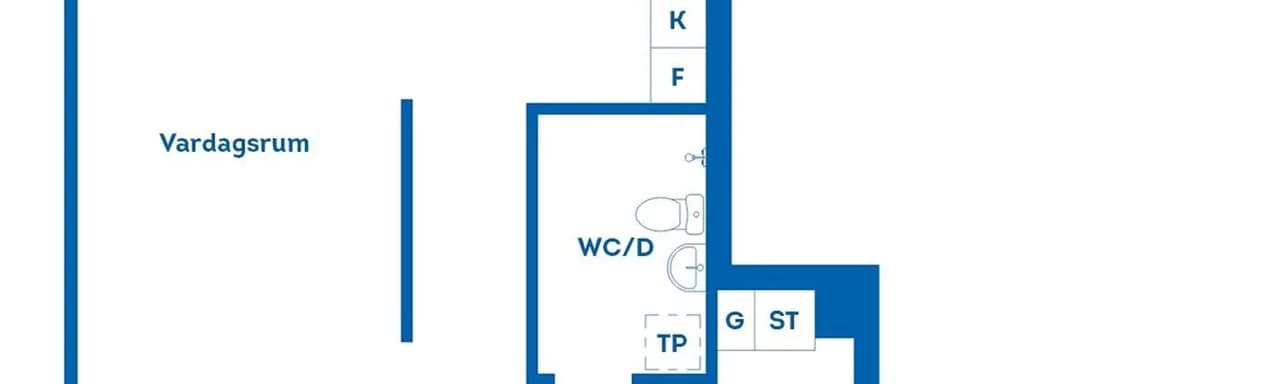 Floor plan for Gabrielsbergsgatan 13