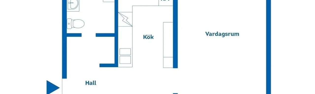 Floor plan for Blockstensgatan 21