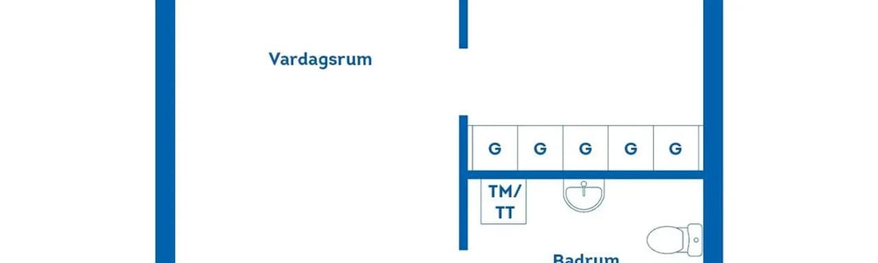 Planritning för Bonsåkersgatan 7D