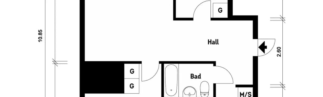 Floor plan for Rörstrandsgatan 1A