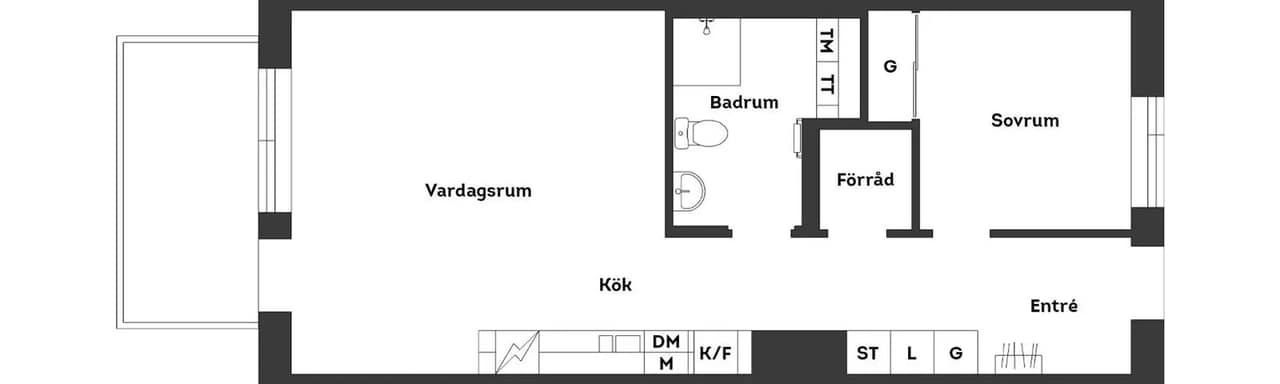 Floor plan for Arves Marias Väg 7