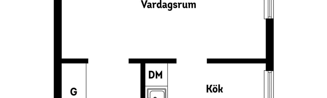 Planritning för Koppargatan 8c