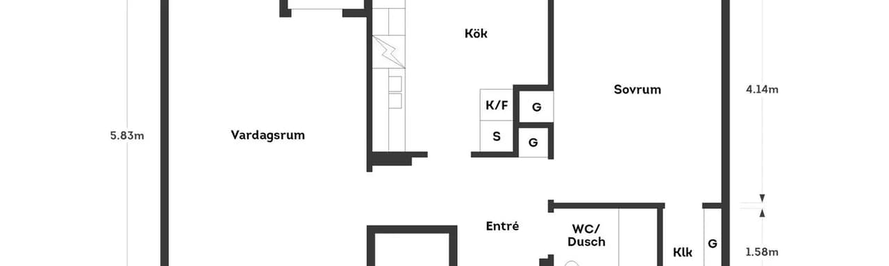 Floor plan for Önskevädersgatan 21