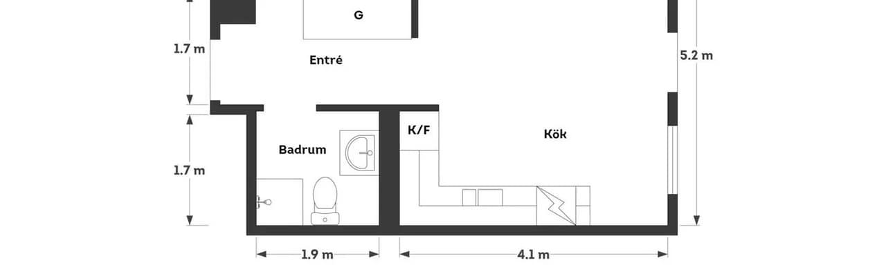 Floor plan for Rosenapelgatan 35