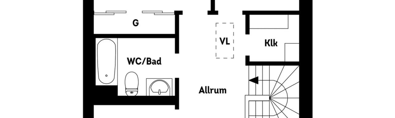 Floor plan for Brageslingan 38