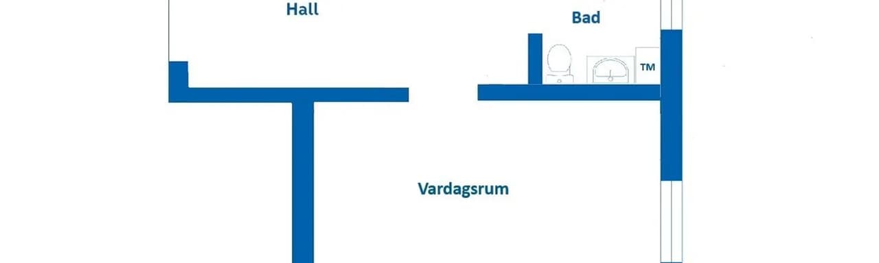 Floor plan for Hemrydsgatan 6B