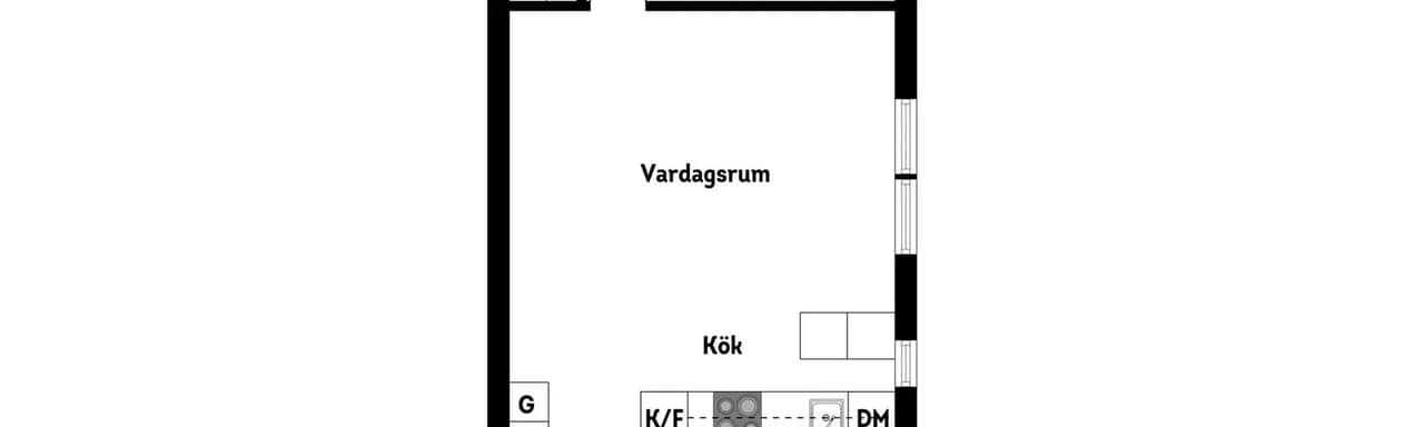 Floor plan for Köpenhamnsgatan 8
