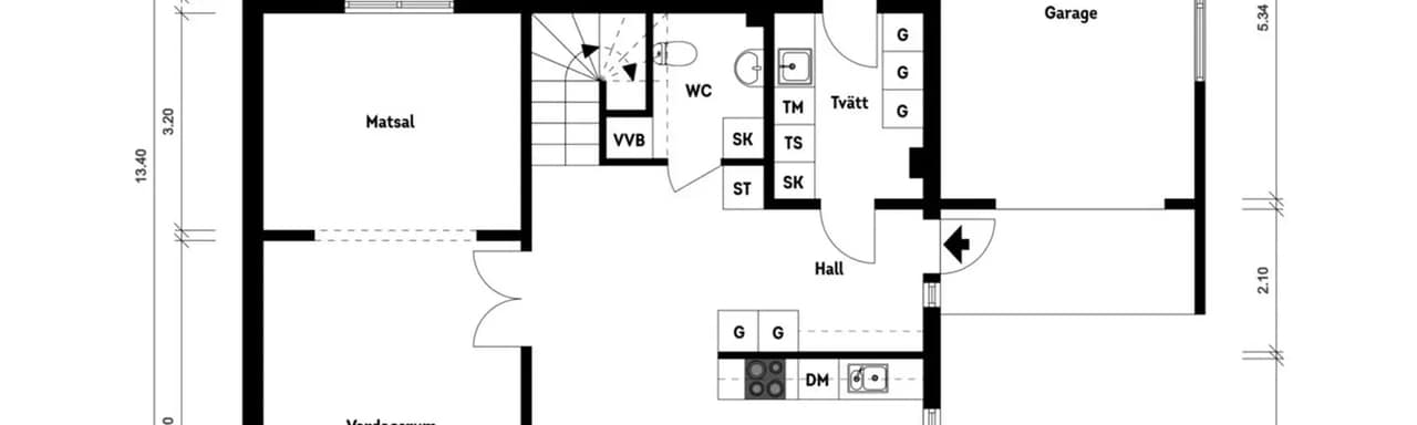 Planritning för Götagatan 13A
