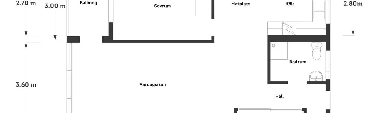 Floor plan for Cederflychts gata 9