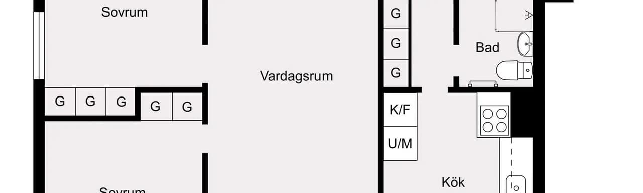 Floor plan for Rödkullastigen 9A