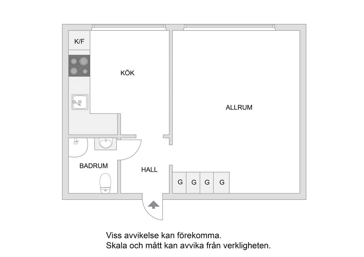 Floor plan for Fyrverkarbacken 28