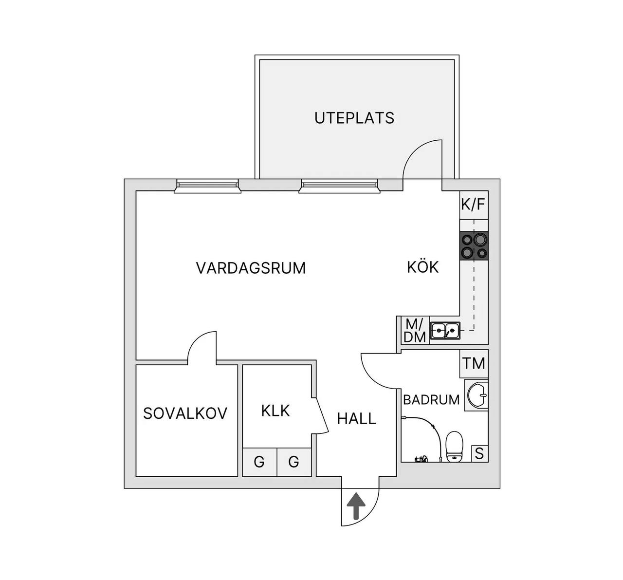 Planritning för Kvillegatan 1