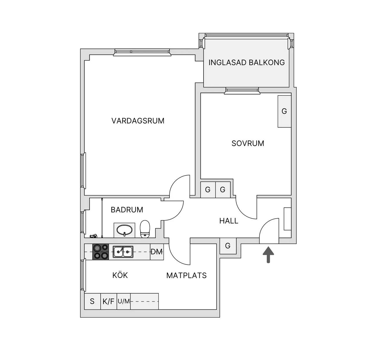 Floor plan for Virvelvindsgatan 30, Vån 11/11!