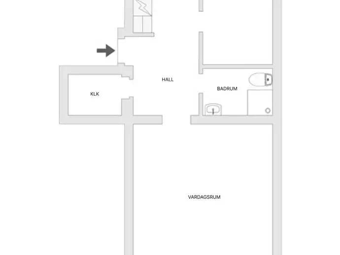Floor plan for Källhagsgatan 1F
