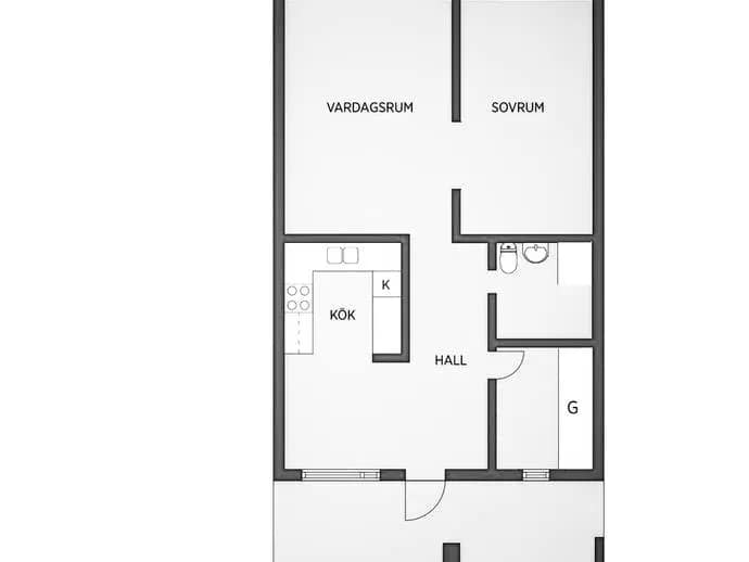 Planritning för Målaregatan 18