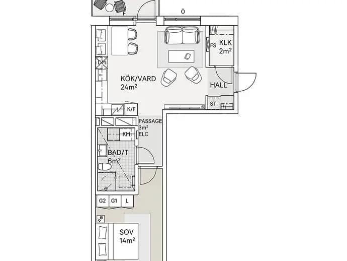 Floor plan for Bratteråsbacken 1