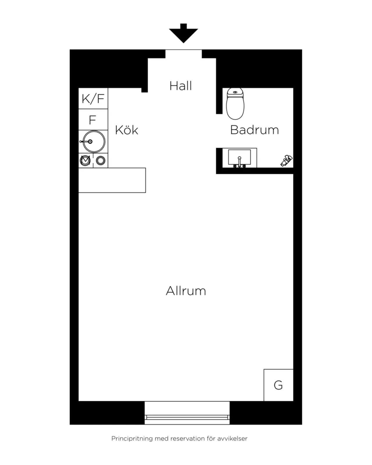 Floor plan for Alströmergatan