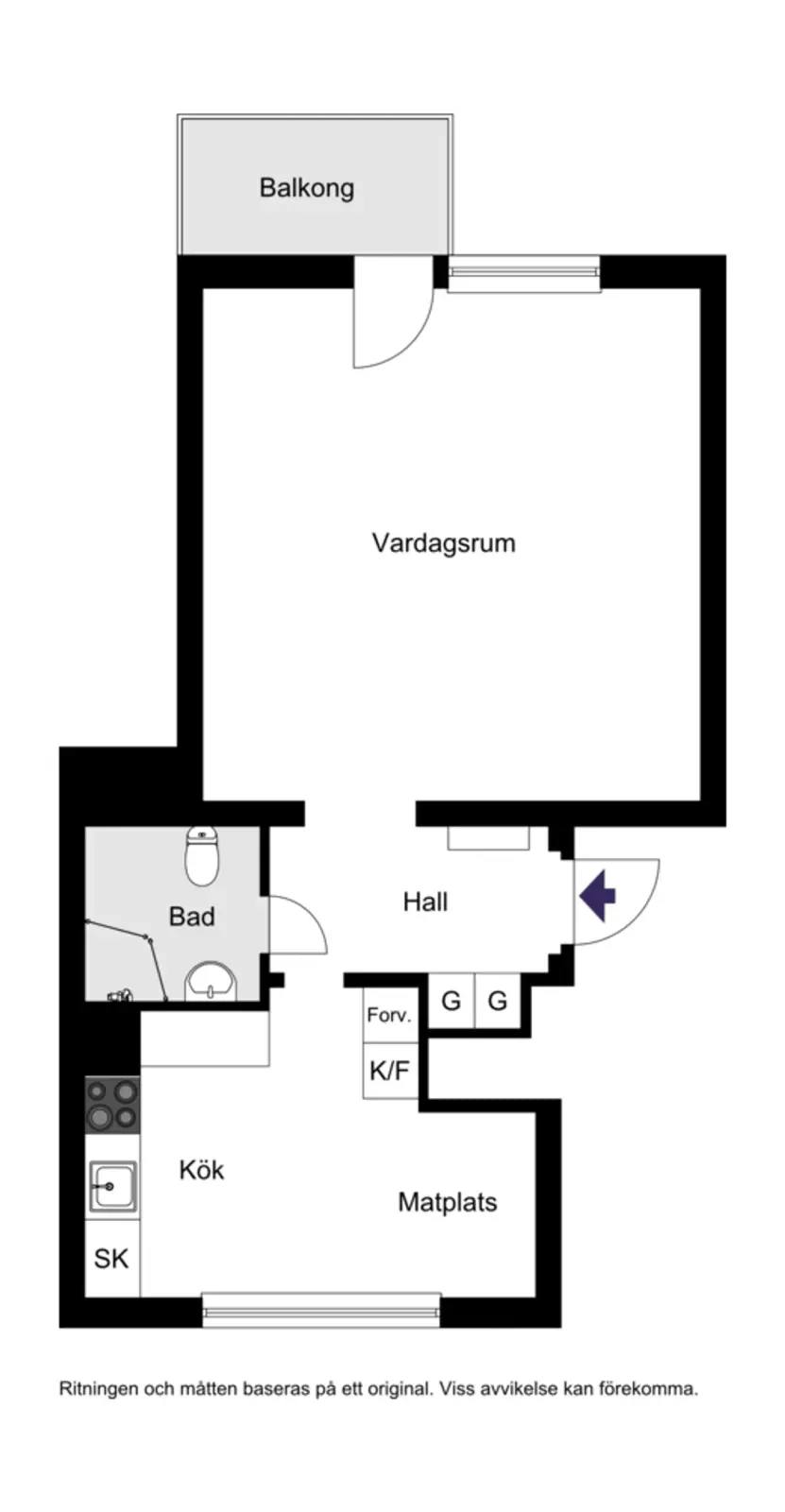 Floor plan for Dansbanevägen 45