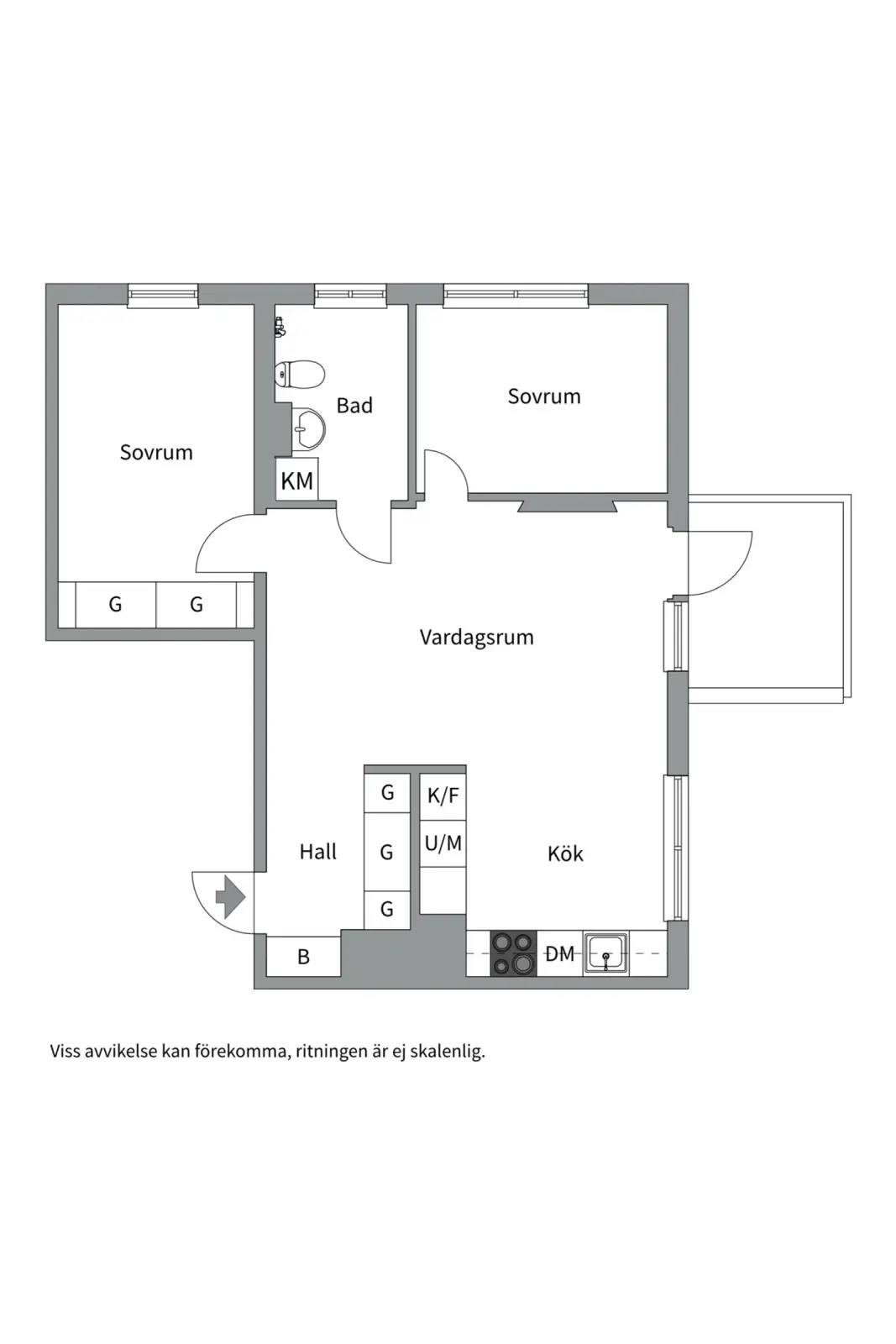 Floor plan for Fyrspannsvägen 31