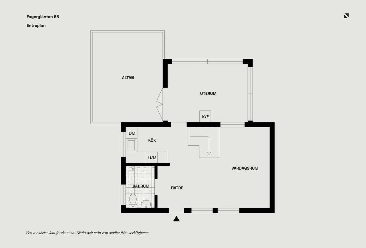 Floor plan for Fagergläntan 65