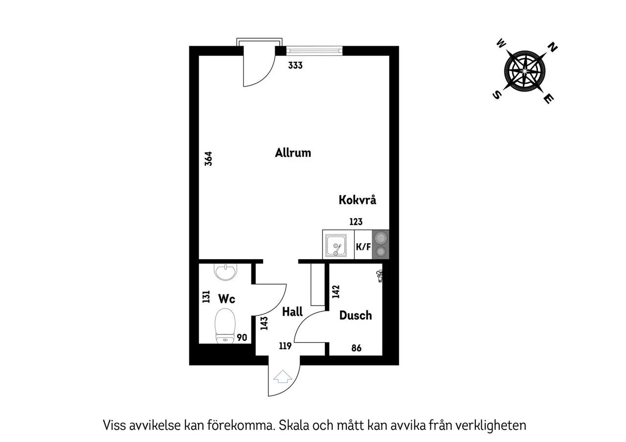 Floor plan for Jönåkersvägen 7