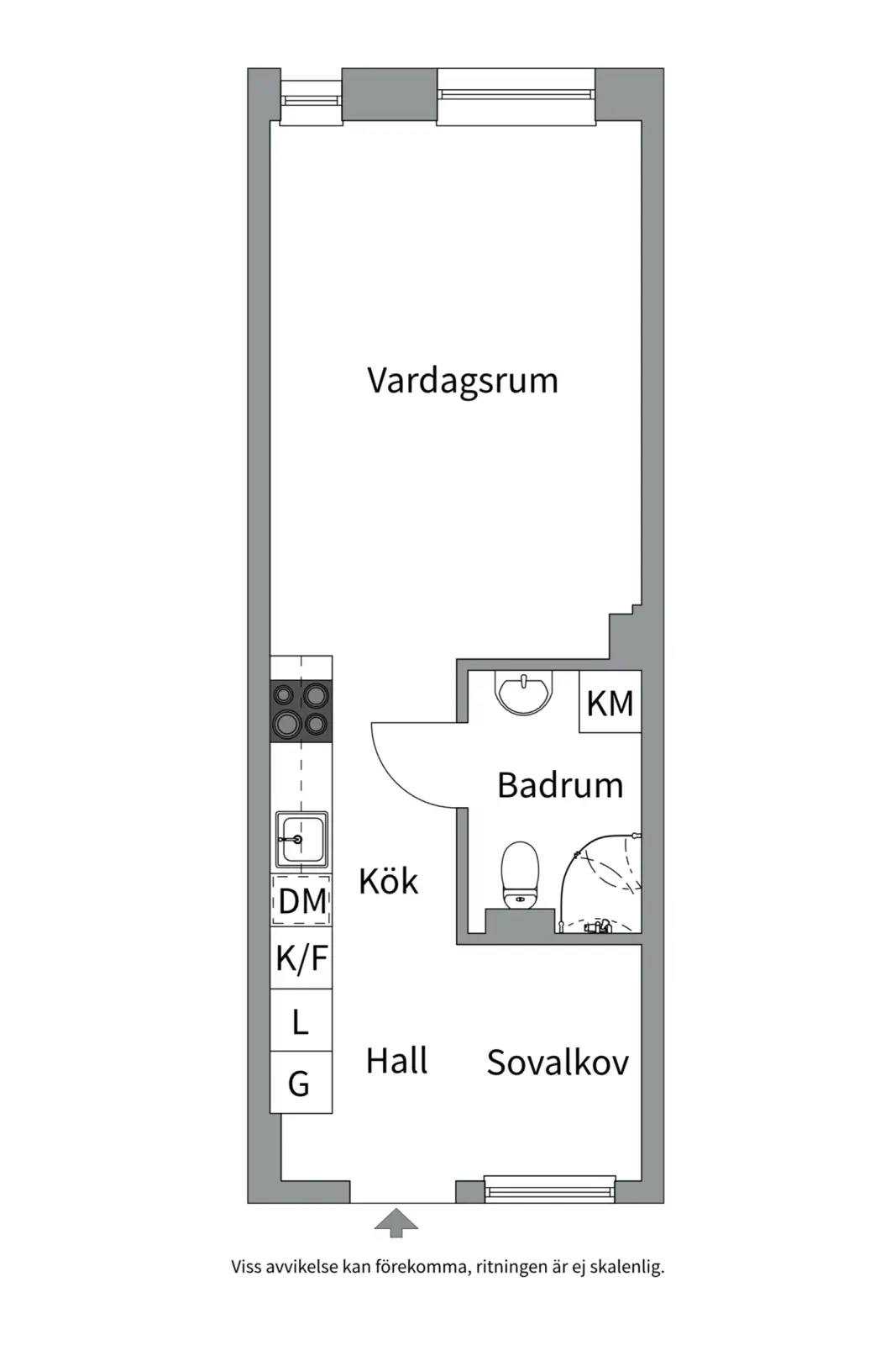 Floor plan for Responsgatan 12