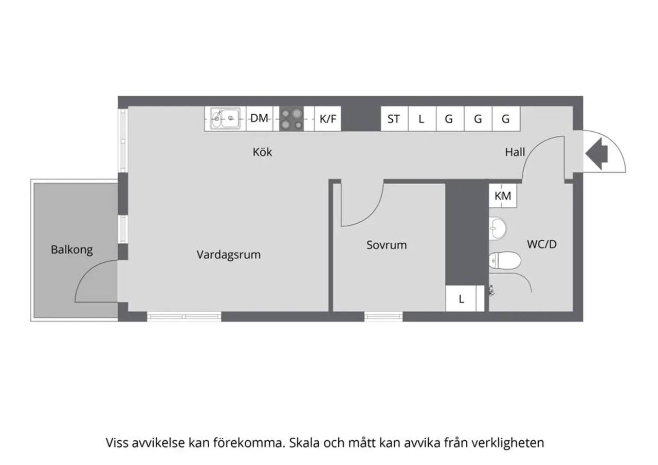Planritning för Klädesvägen 38