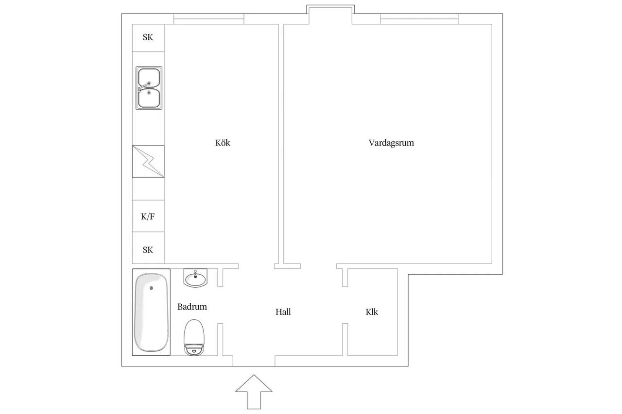 Floor plan for Barnhemsgatan 42