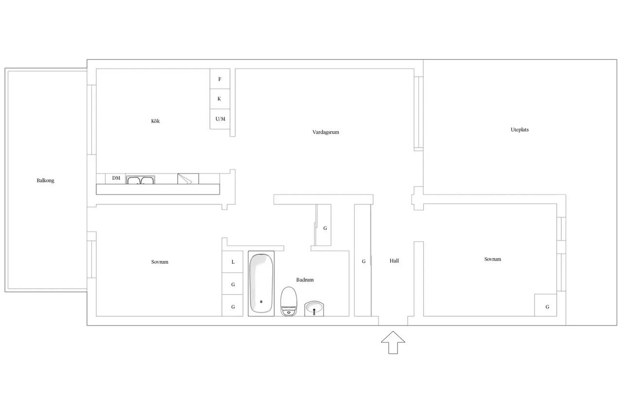 Floor plan for Ursula Printz gata 2