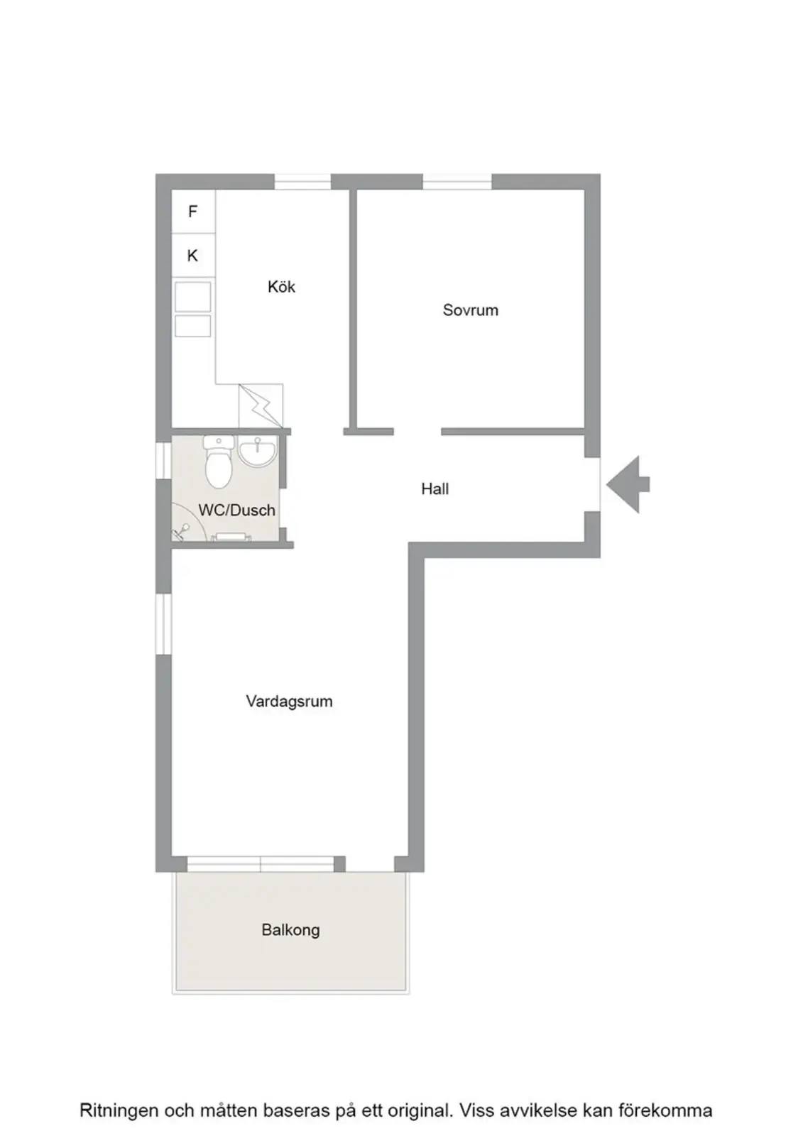 Floor plan for Lindblomsvägen 2B