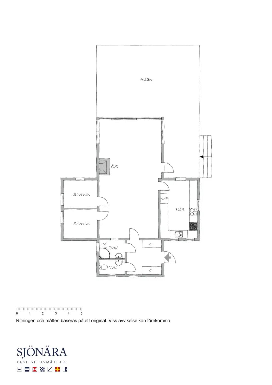 Planritning för Fåglarö Ladholmen 46