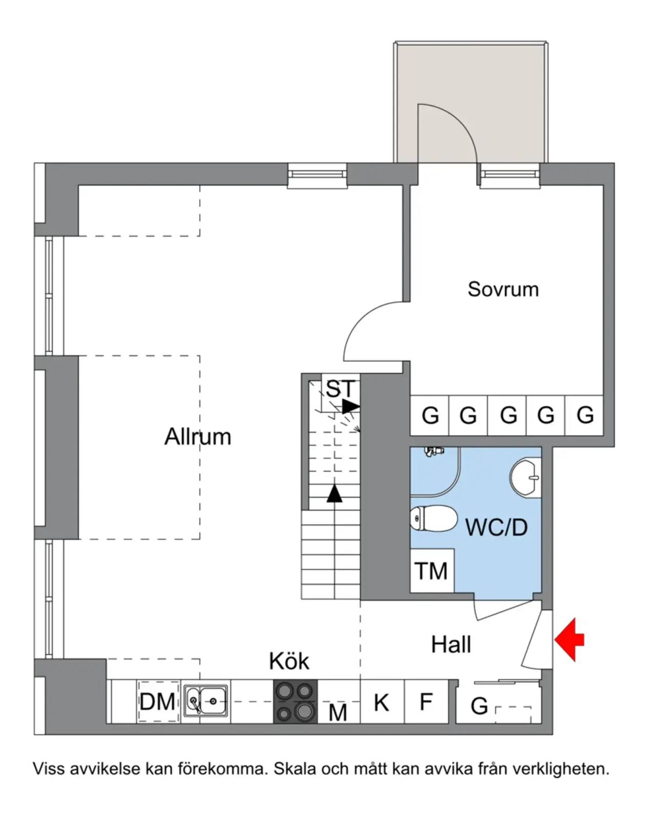 Floor plan for Lagmansbacken 11