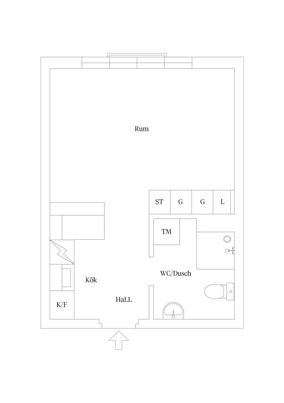 Floor plan for Dag Hammarskjölds väg 15C