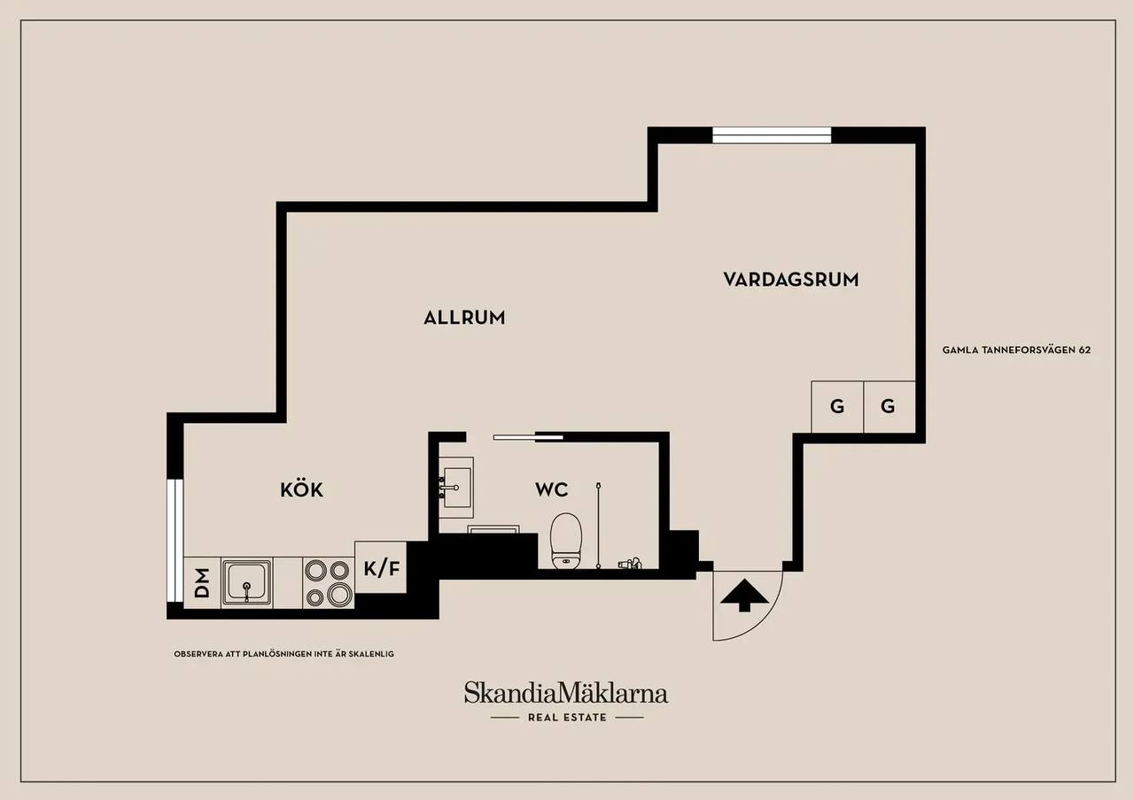 Planritning för Gamla Tanneforsvägen 62