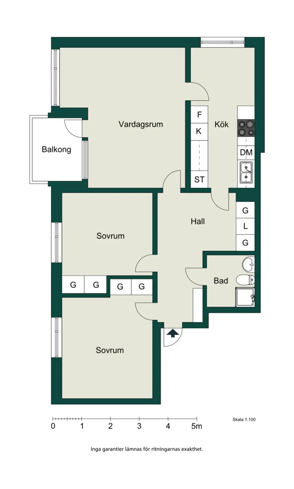 Floor plan for Axel Oxenstiernas väg 1