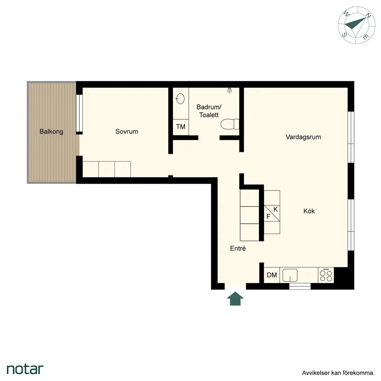 Floor plan for Hammarögatan 16
