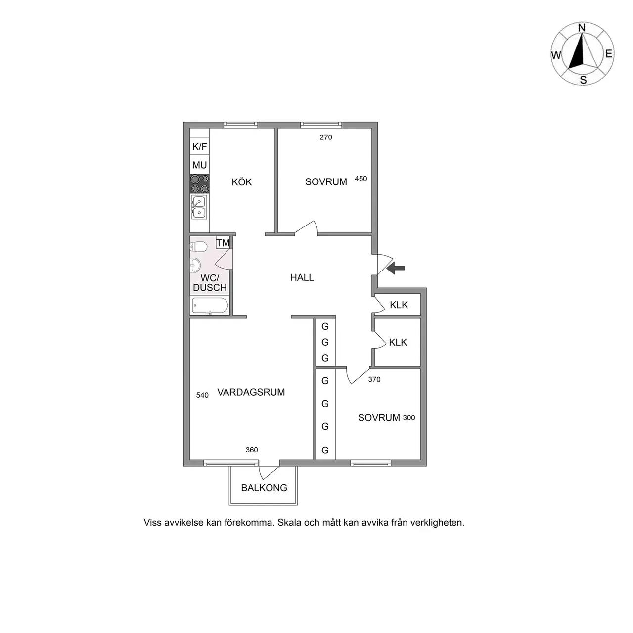 Floor plan for Springarvägen 9