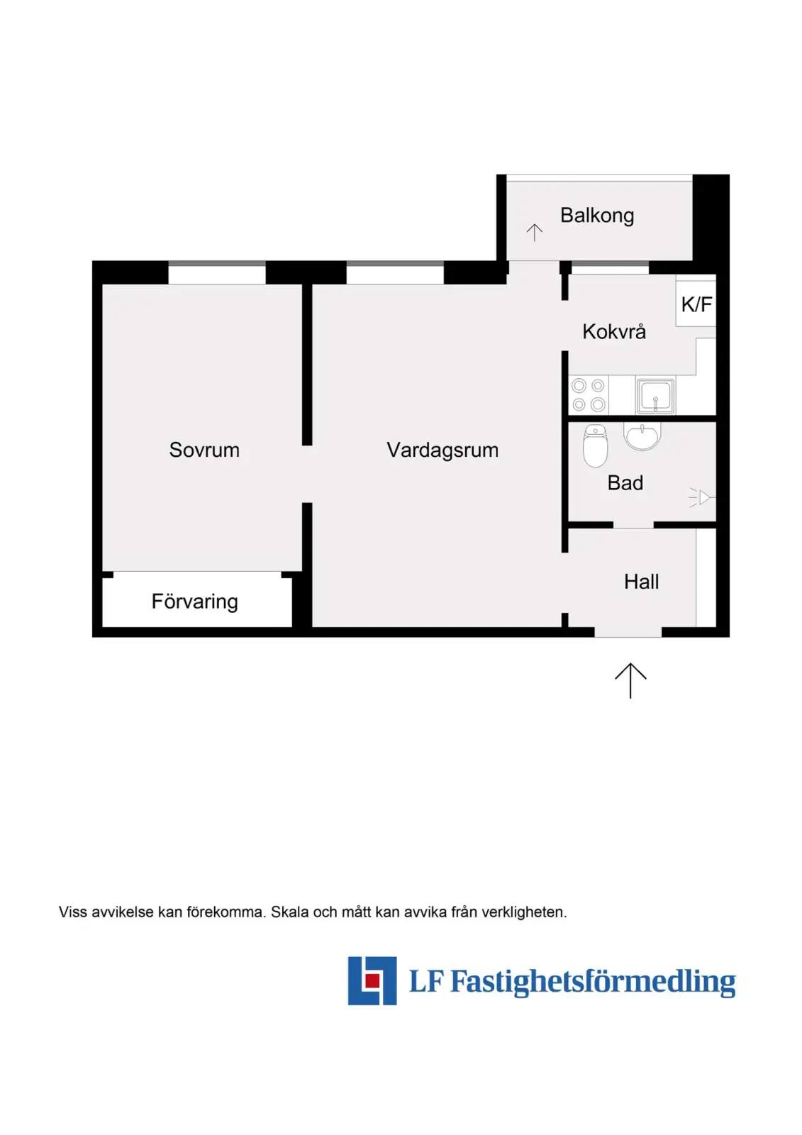 Floor plan for Kronetorpsgatan 52A