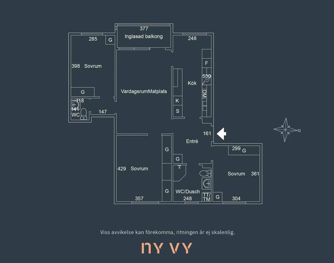 Floor plan for Ekebygatan 12
