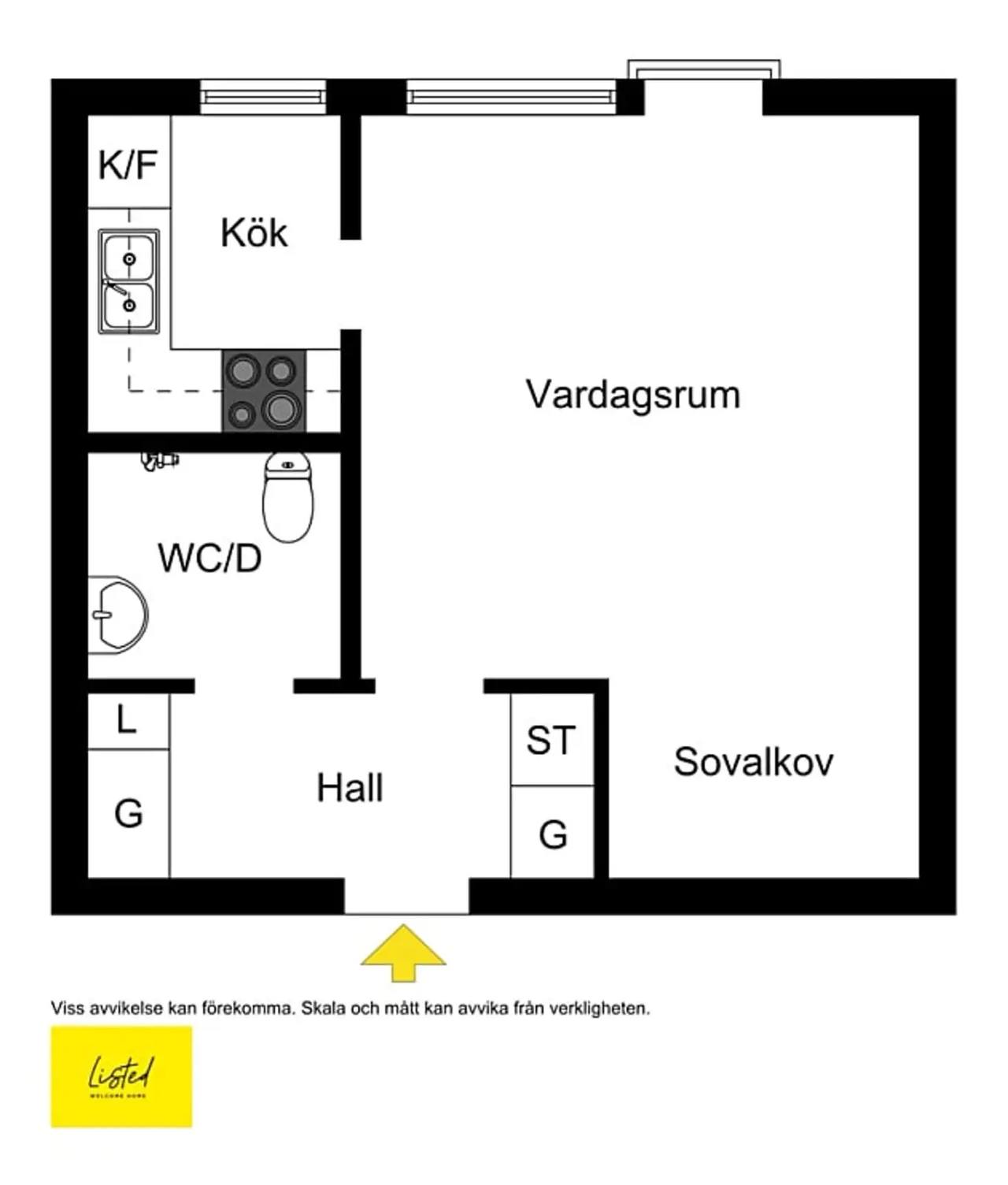 Floor plan for Björketorpsvägen 13