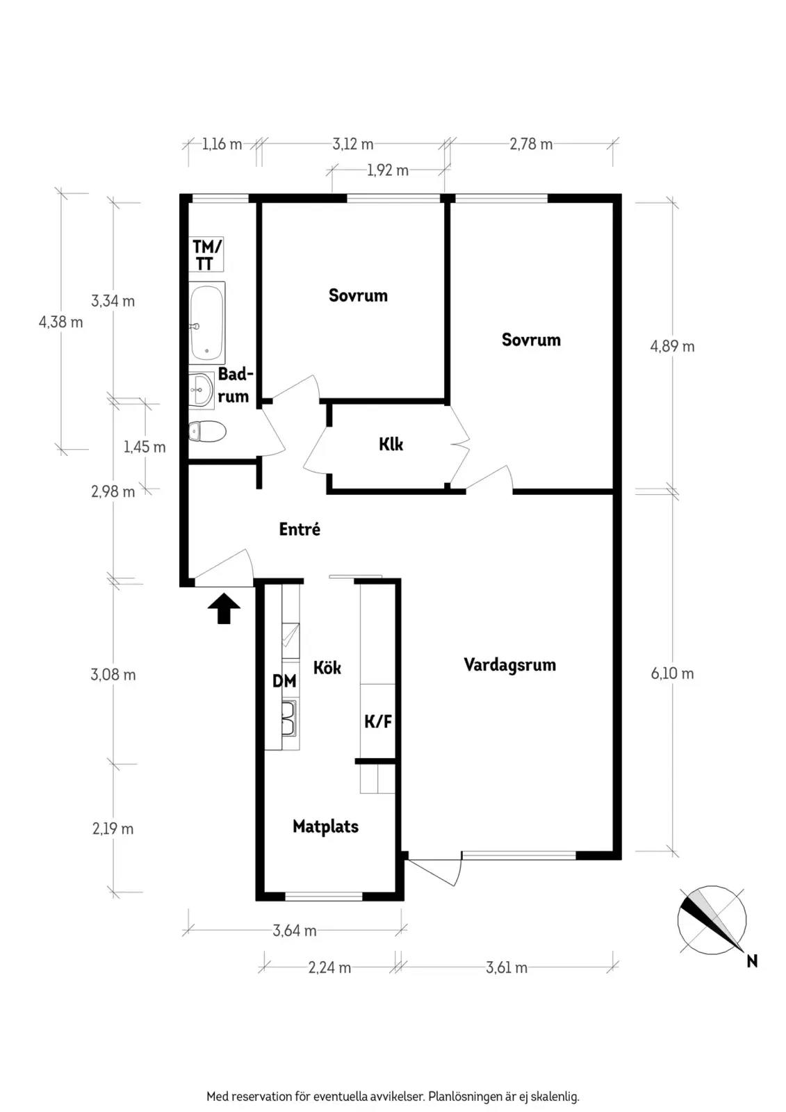 Floor plan for Bergkristallsgatan 44