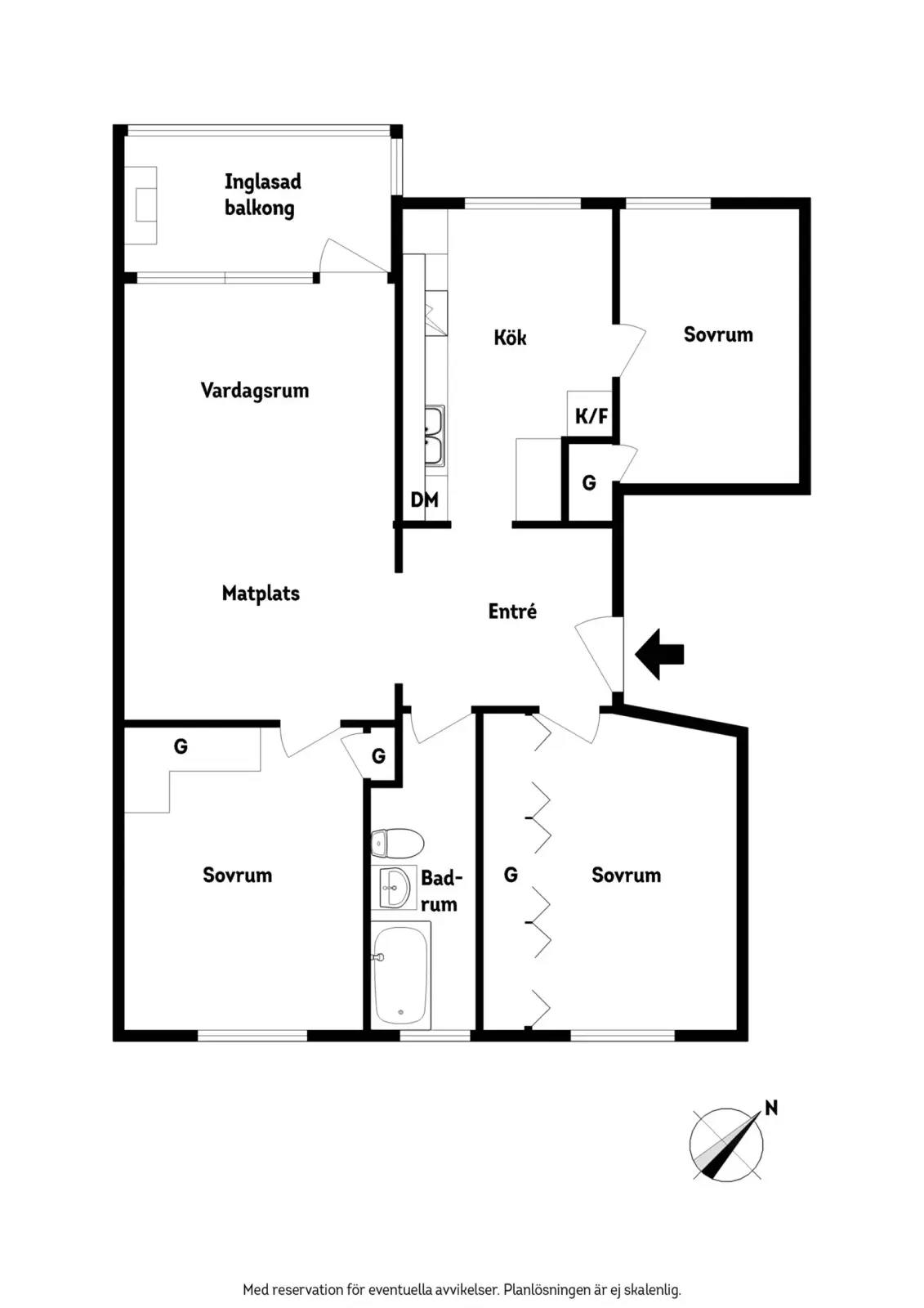 Floor plan for Musikvägen 10