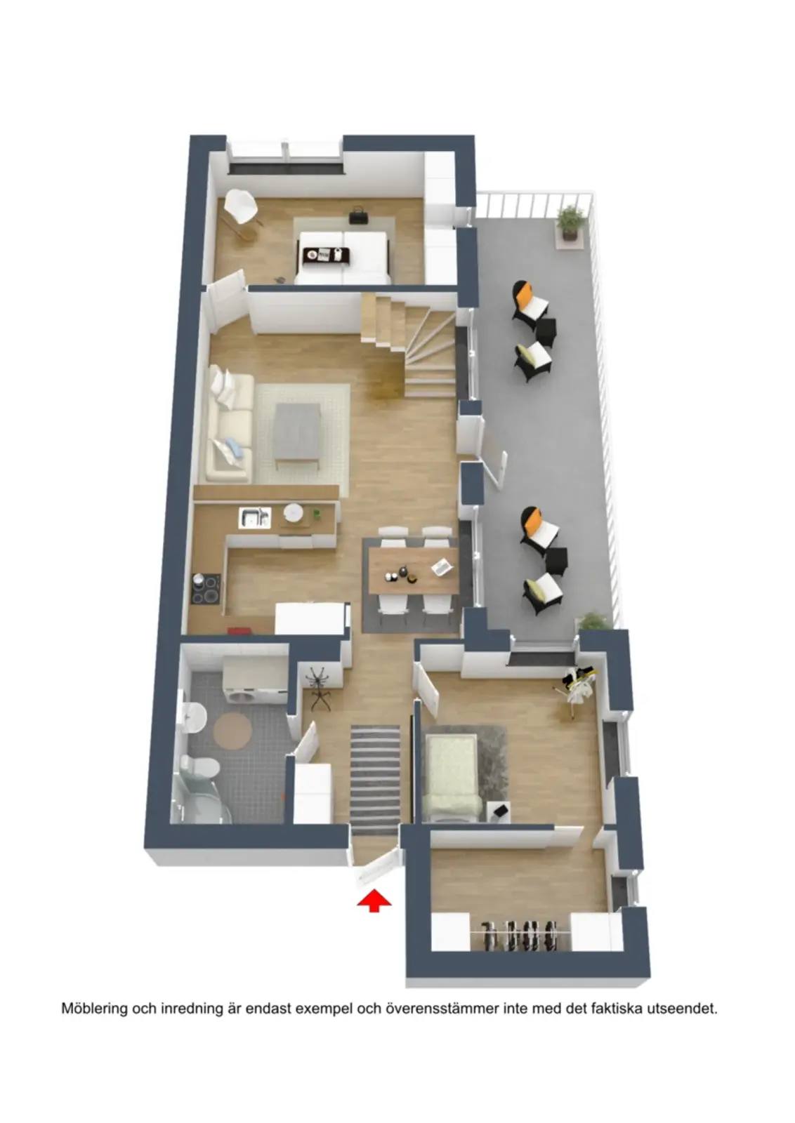 Floor plan for Gösta Edströms väg 5B