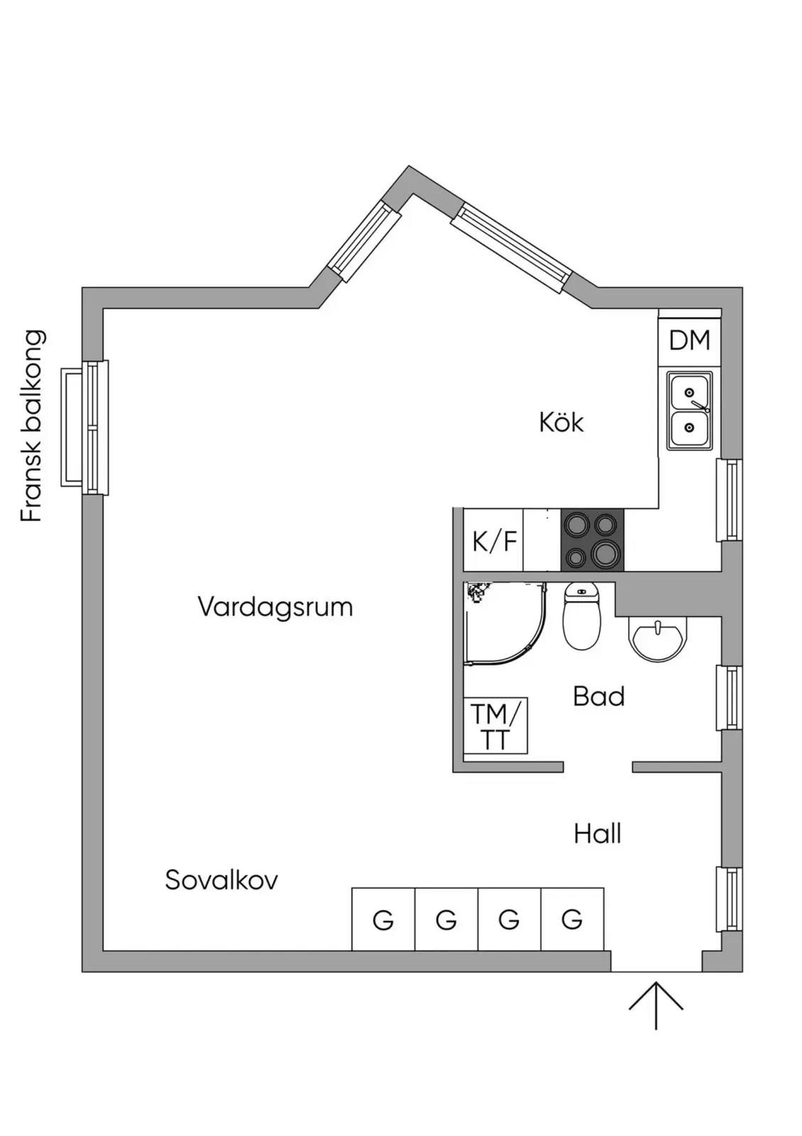 Floor plan for Byalagsvägen 18