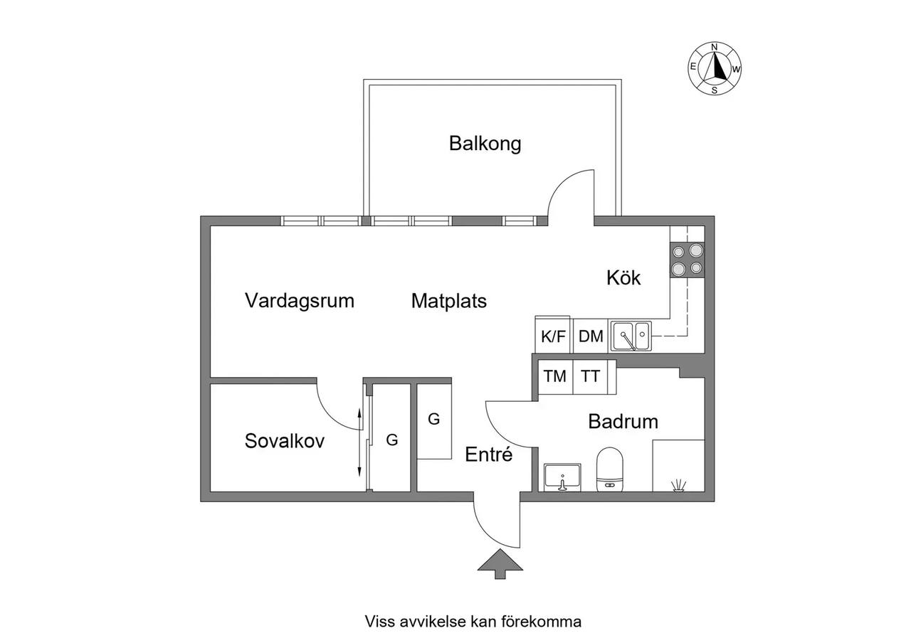 Floor plan for Brottkärrsvägen 7