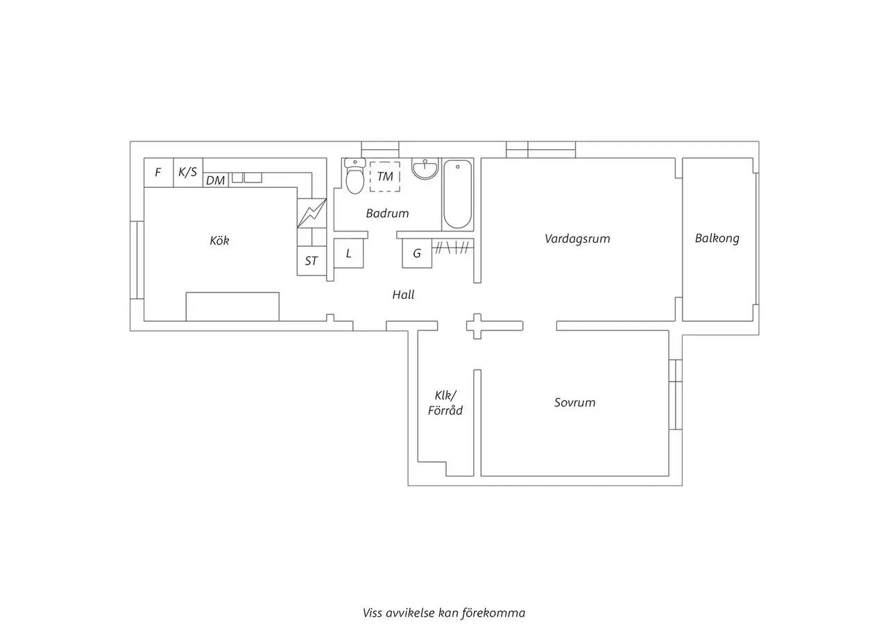 Floor plan for Tyringegatan 43